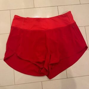 Outdoor Voices Red Hudson Shorts, Medium